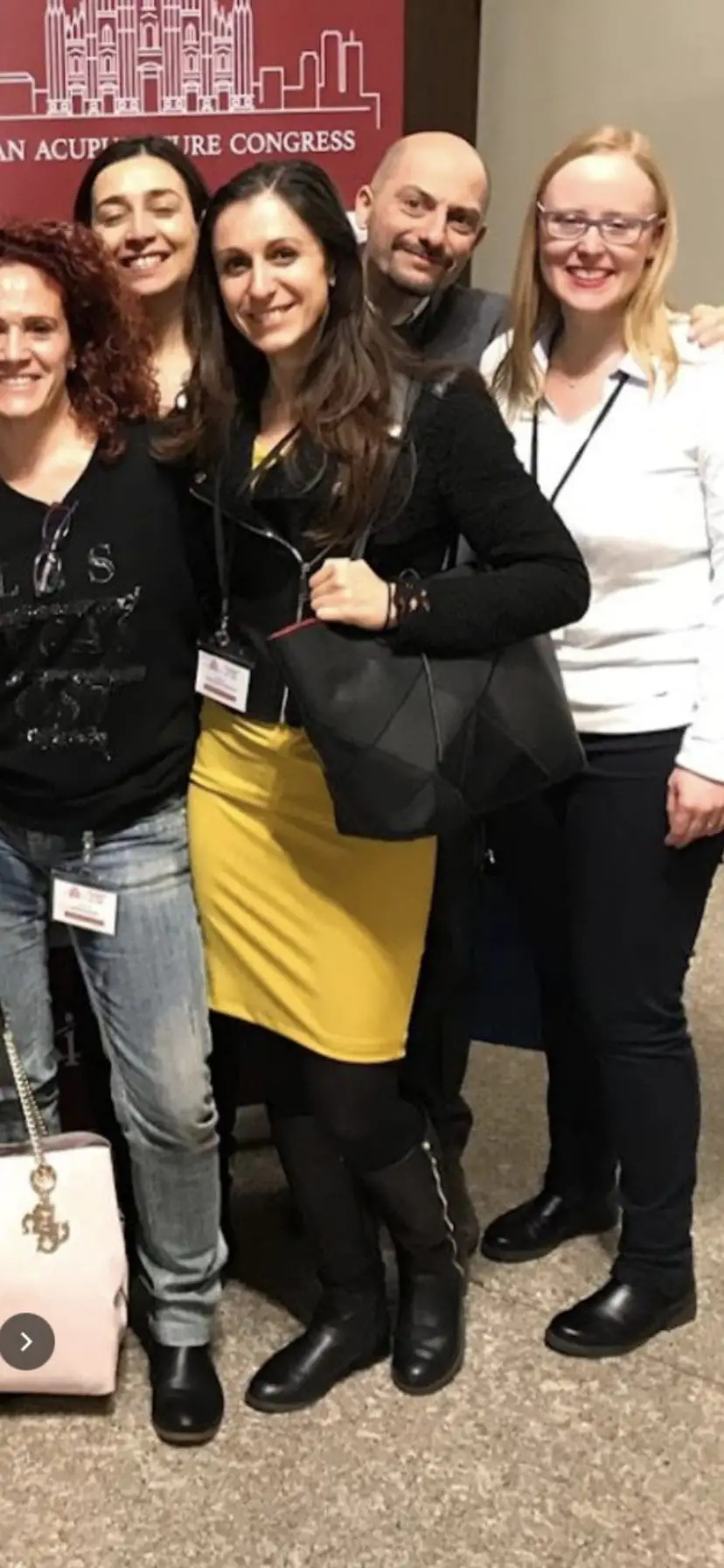 Erika come docente di agopuntura
